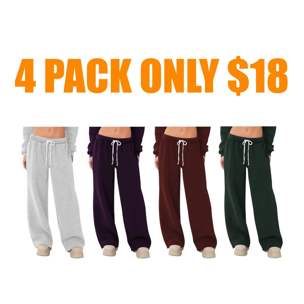 Women's Low Rise Wide Leg Sweatpants
