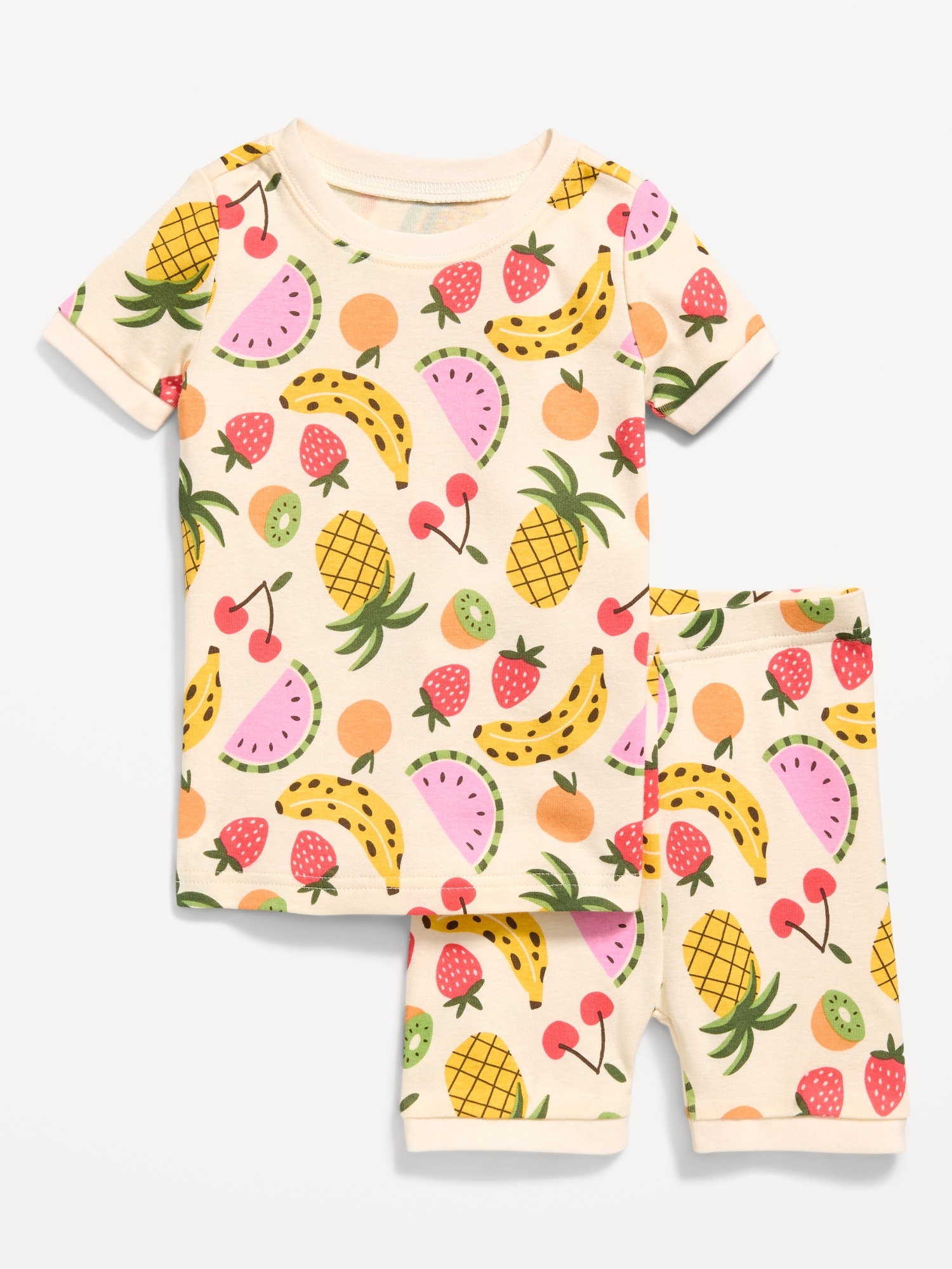 Printed Snug-Fit Pajama Set for Toddler & Baby