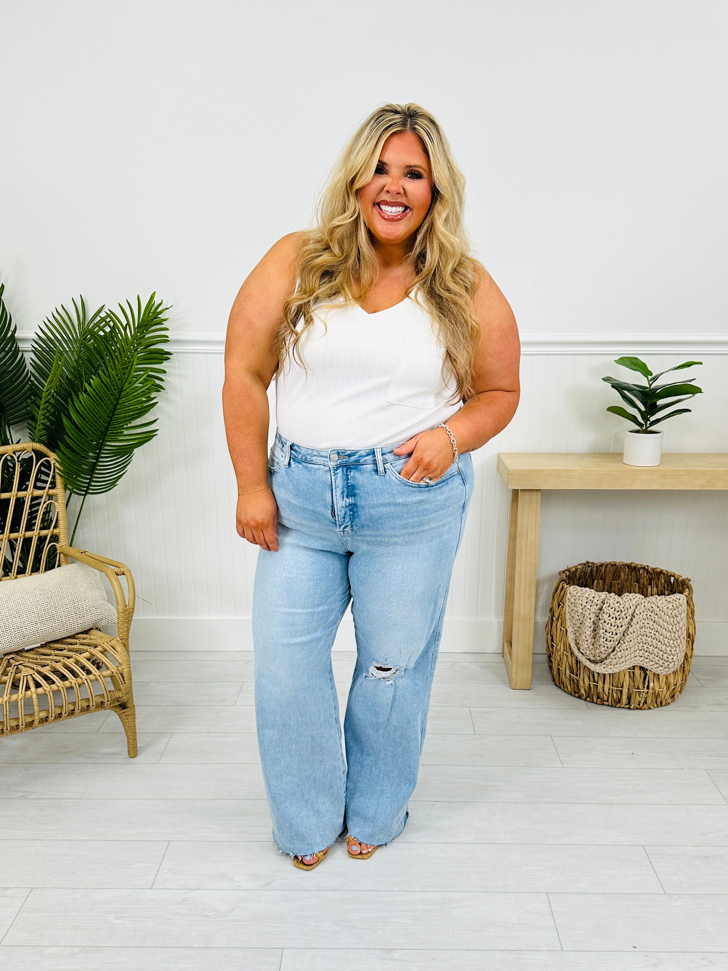 MOCO Exclusive Just Like That Wide Leg Jeans