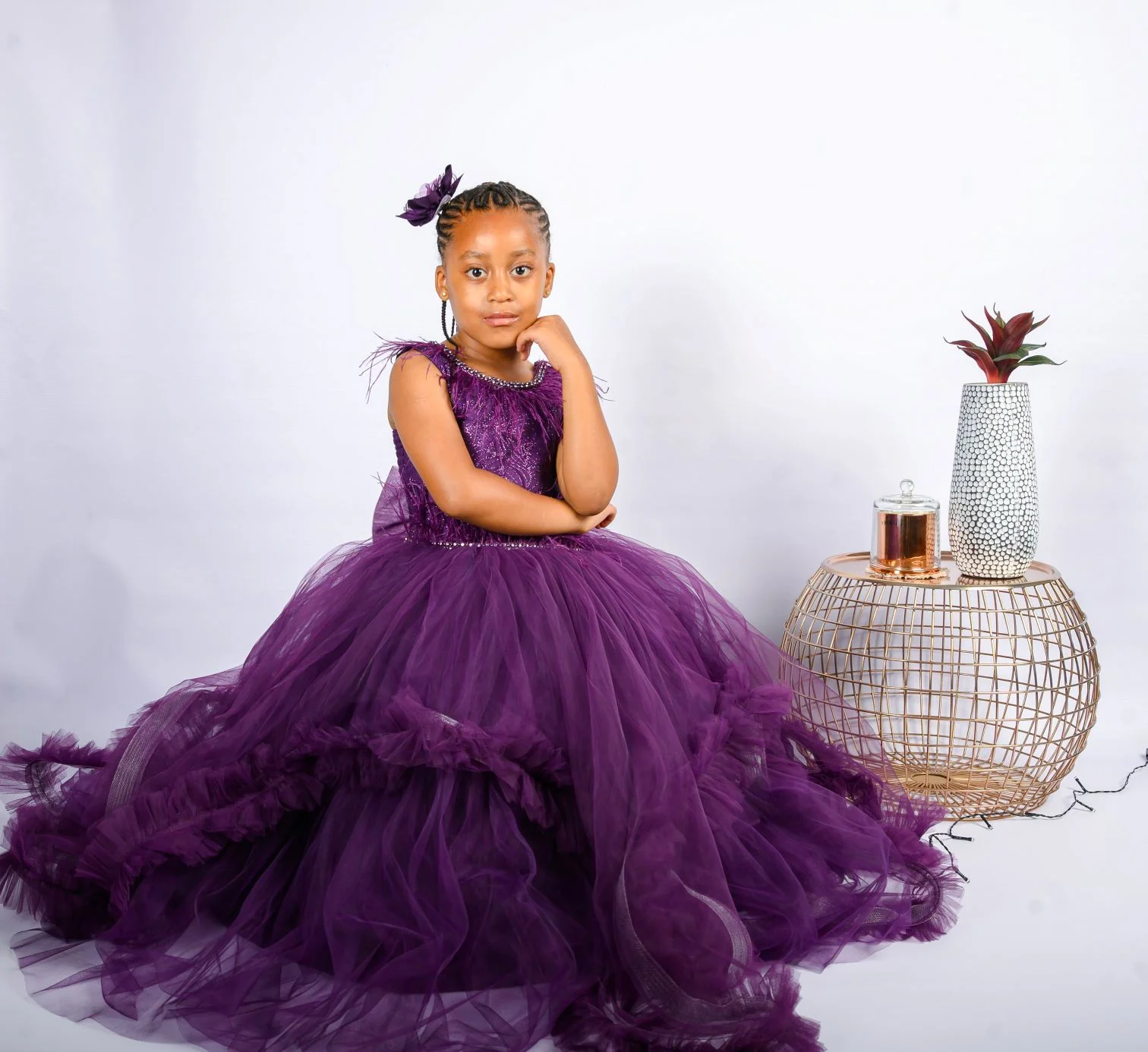 Dark Magenta Cinderella Dress