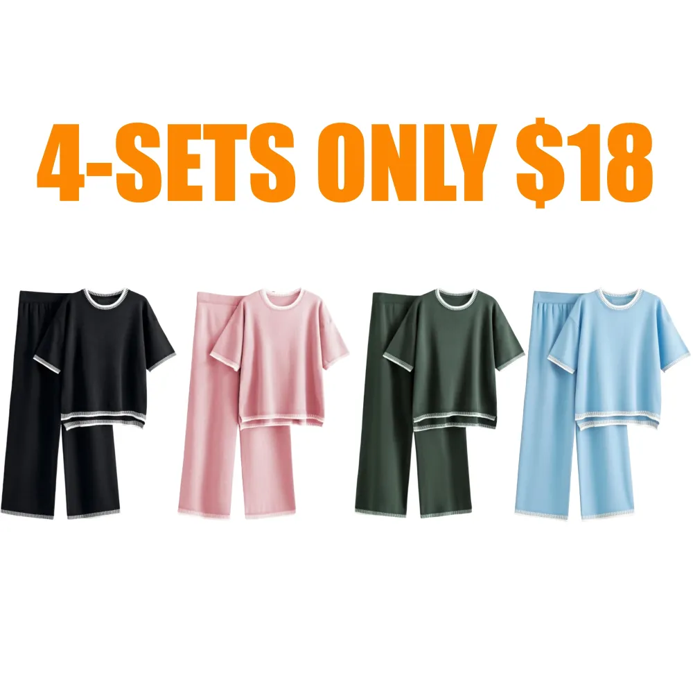 Women's Knit 2 Piece Sweater Sets