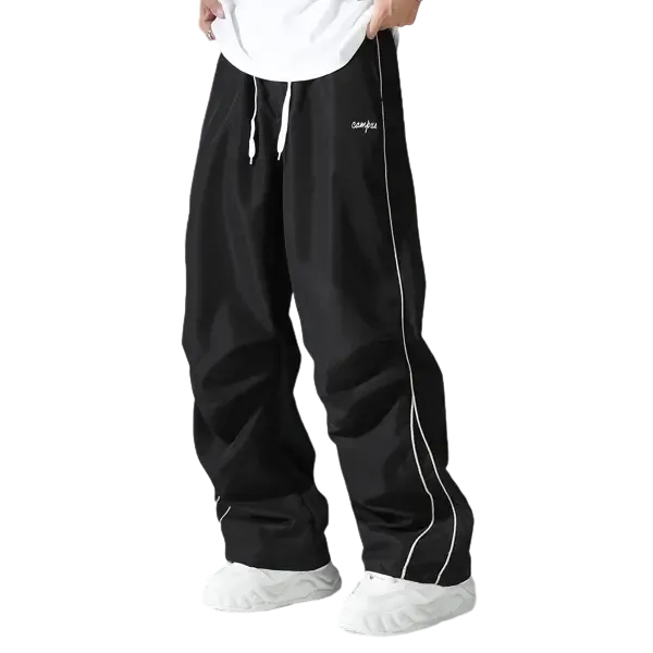 Men's Athletic Pants — Straight-Leg Trousers for Outdoors, Hiking, Running, and Fitness (With Pockets)