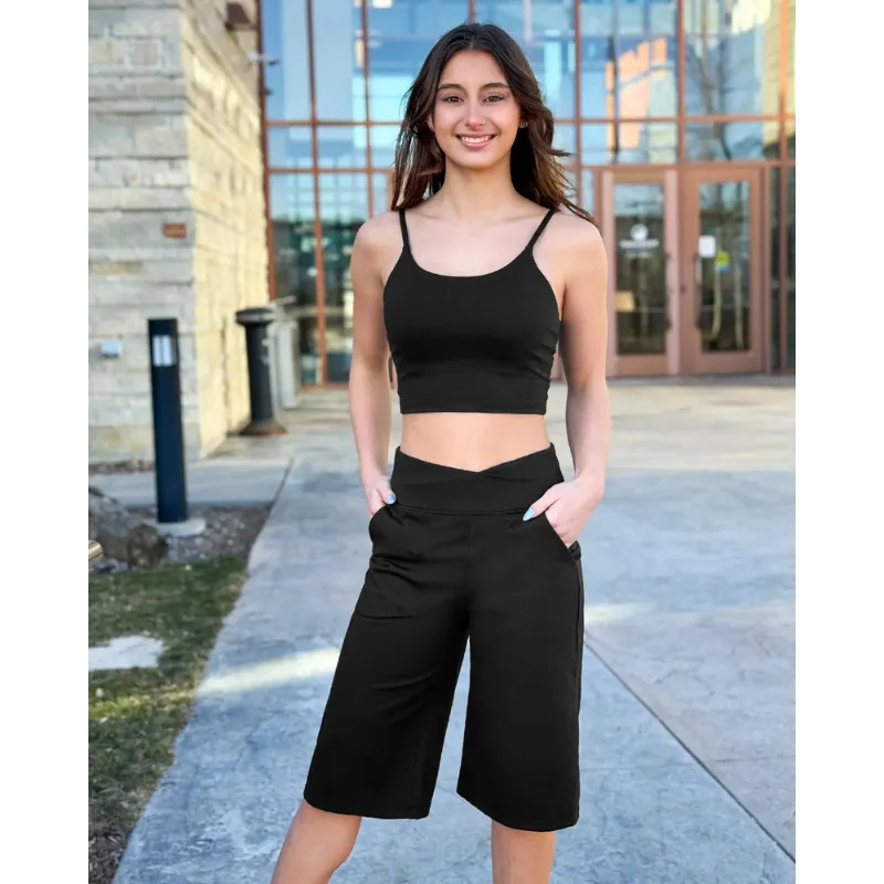 Loose High-Waist Casual Cropped Yoga Pants(New Arrivals)