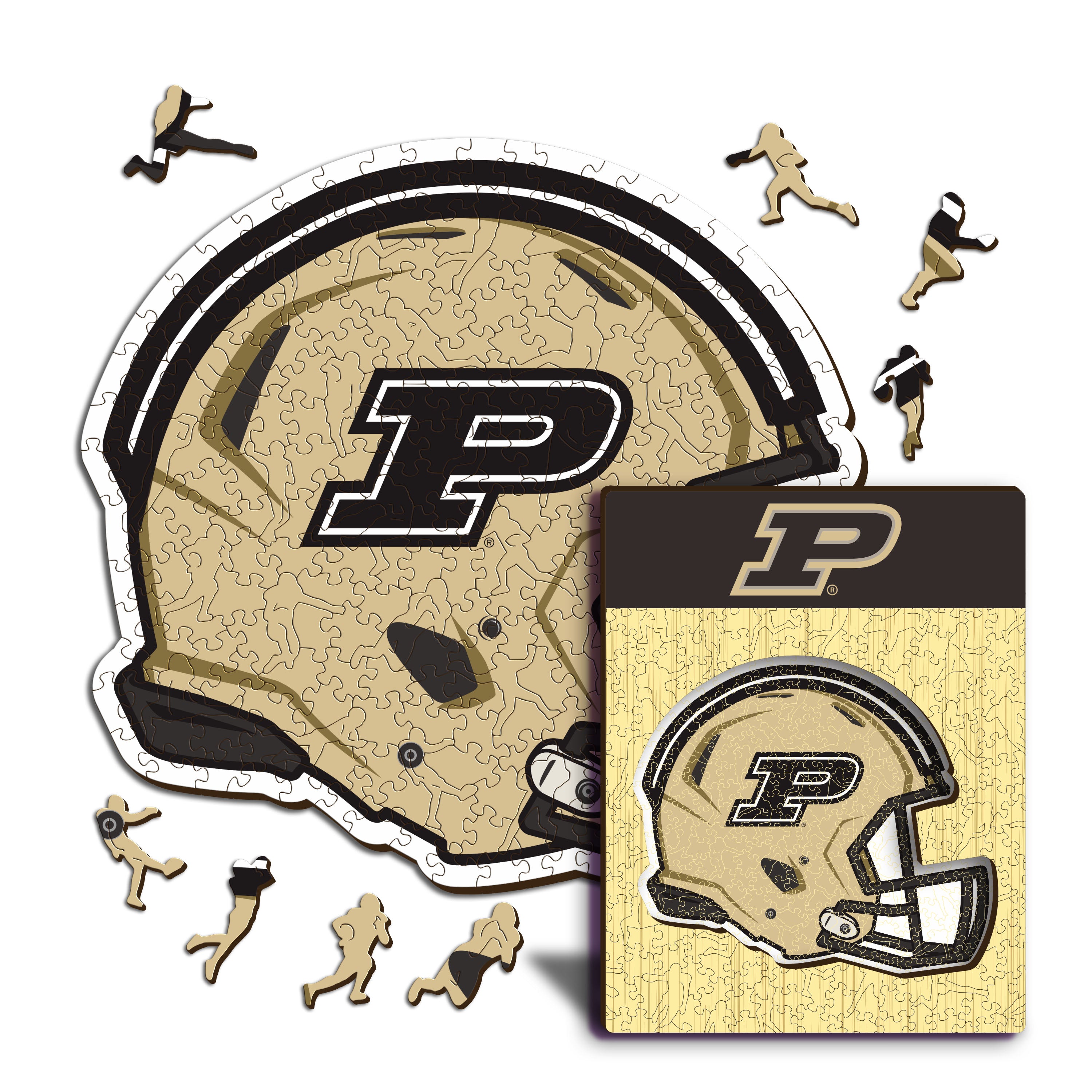 Purdue University Helmet - Wooden Puzzle