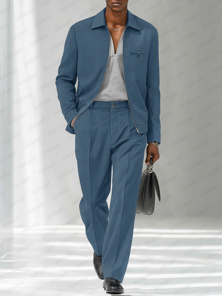 Modern Fashion Thin Jacket Pants Set