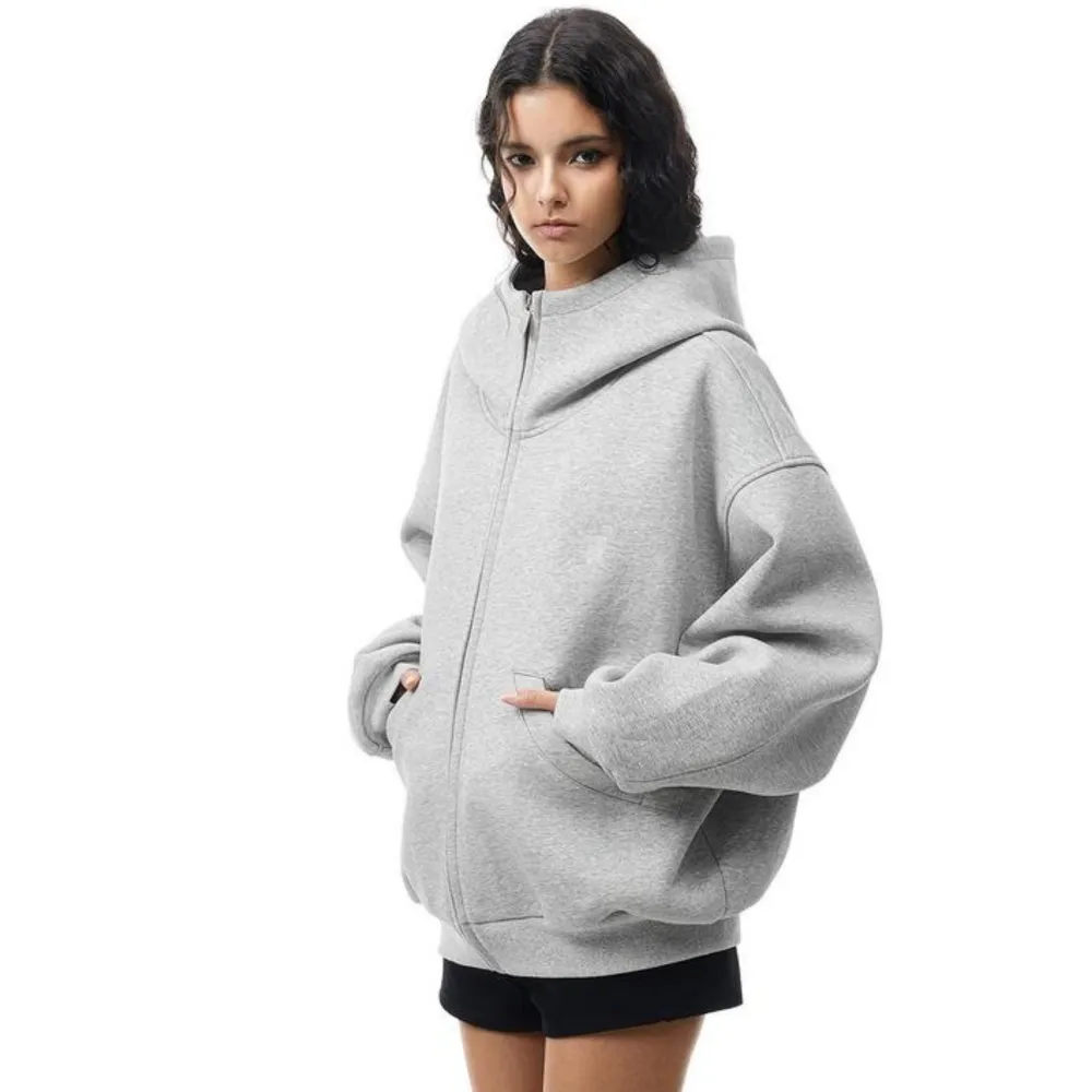 Women's Oversized Zip-Up Hoodie