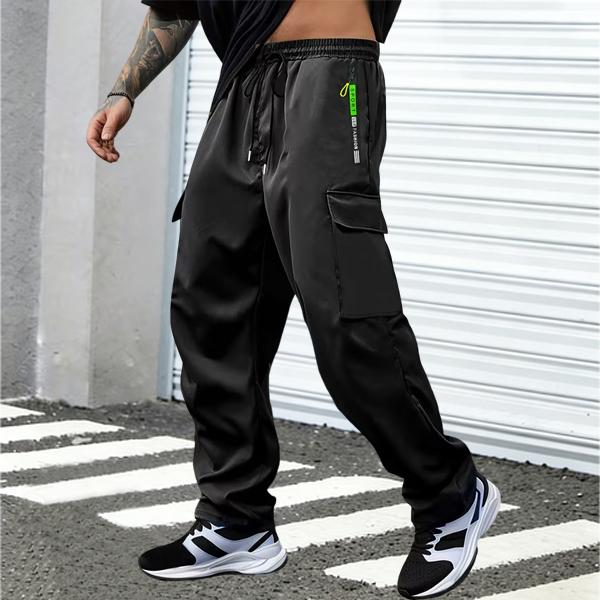 Men's Casual Pants with Zipper Pockets Cargo