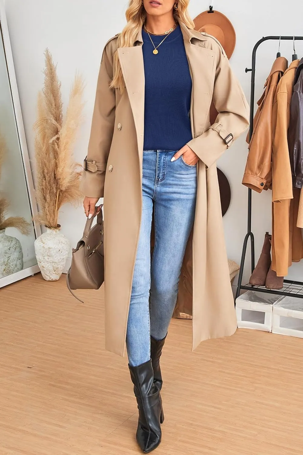 Women Fashion Wool Blend Sweater