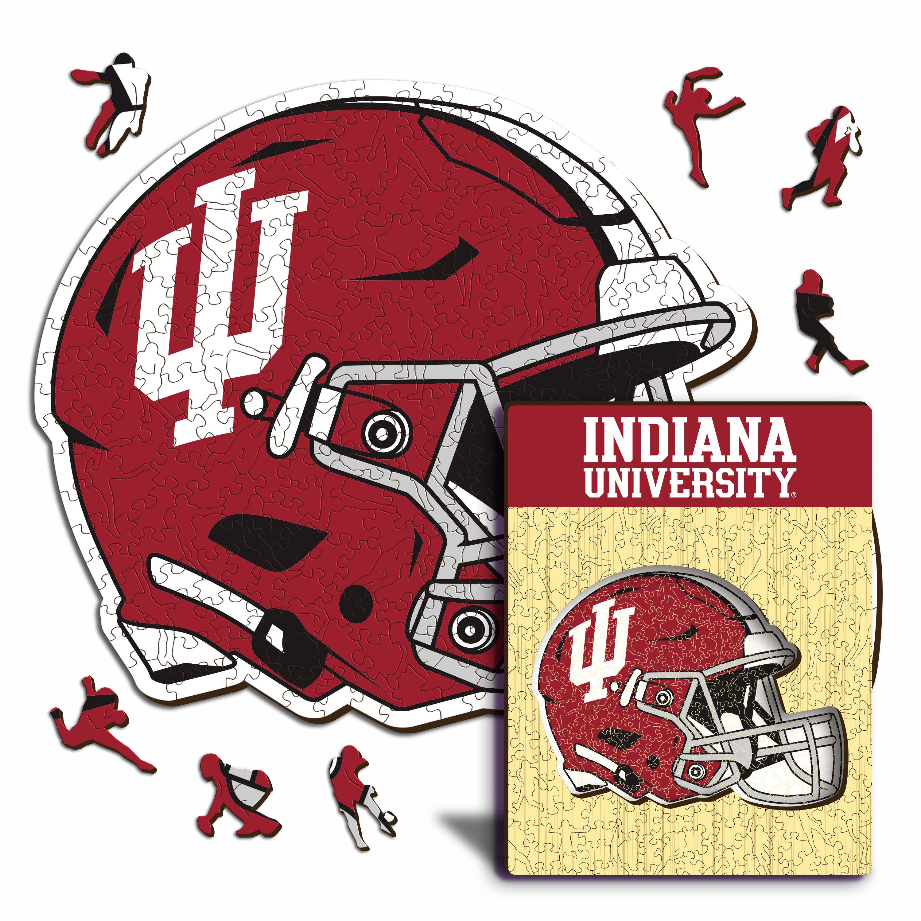 Indiana University Helmet - Wooden Puzzle