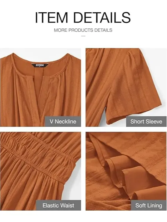 Women's 2026 Summer Casual Long Dress with Pockets