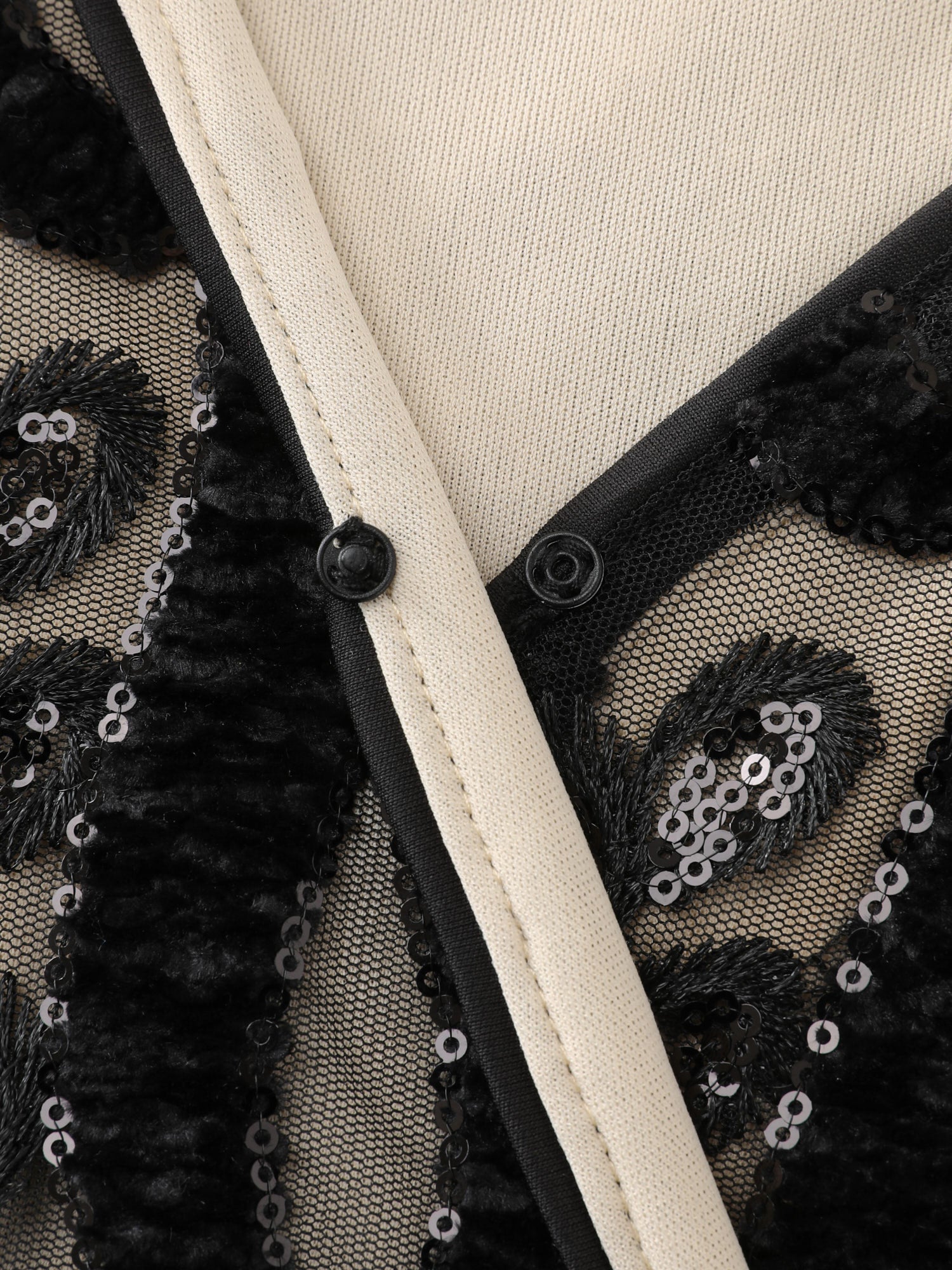 Sequin Mesh Belted Waist Mini Dress