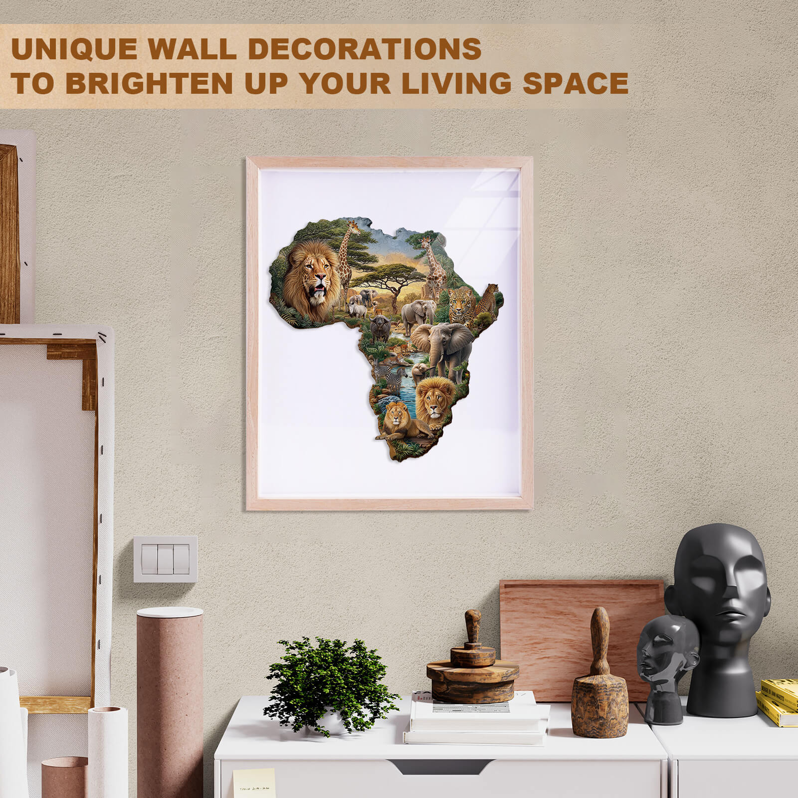 African animals Wooden Jigsaw Puzzle