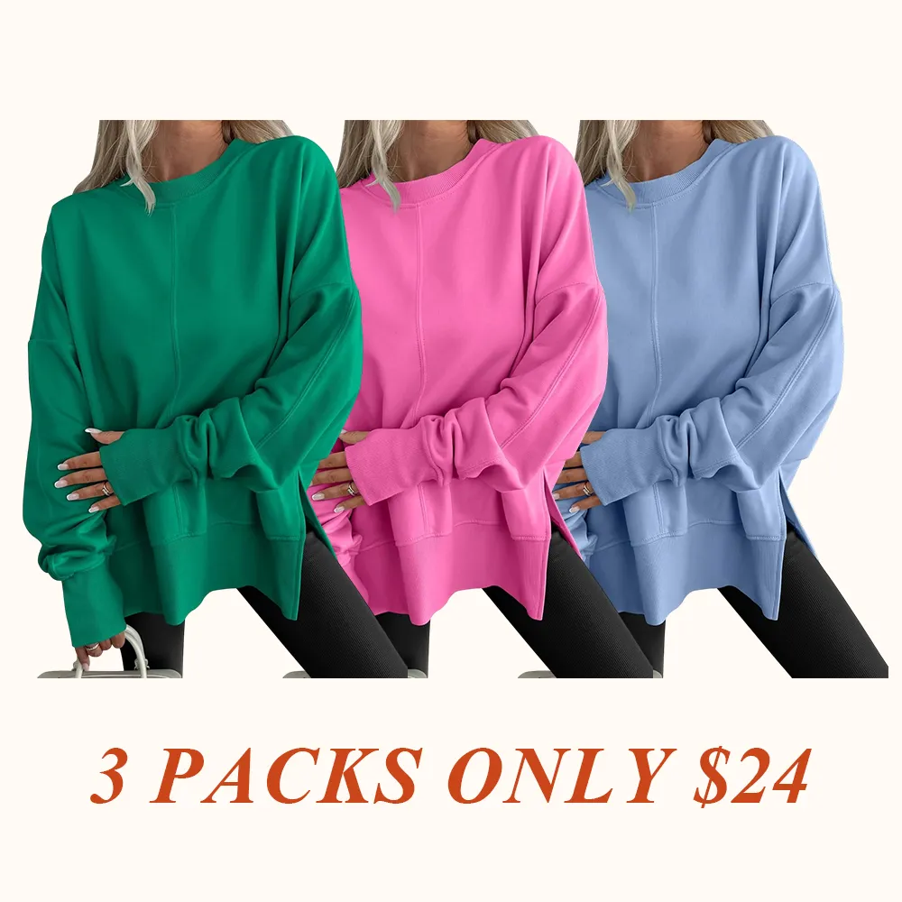Women Oversized Sweatshirts Thumbhole Long Sleeve Hoodies Shirts
