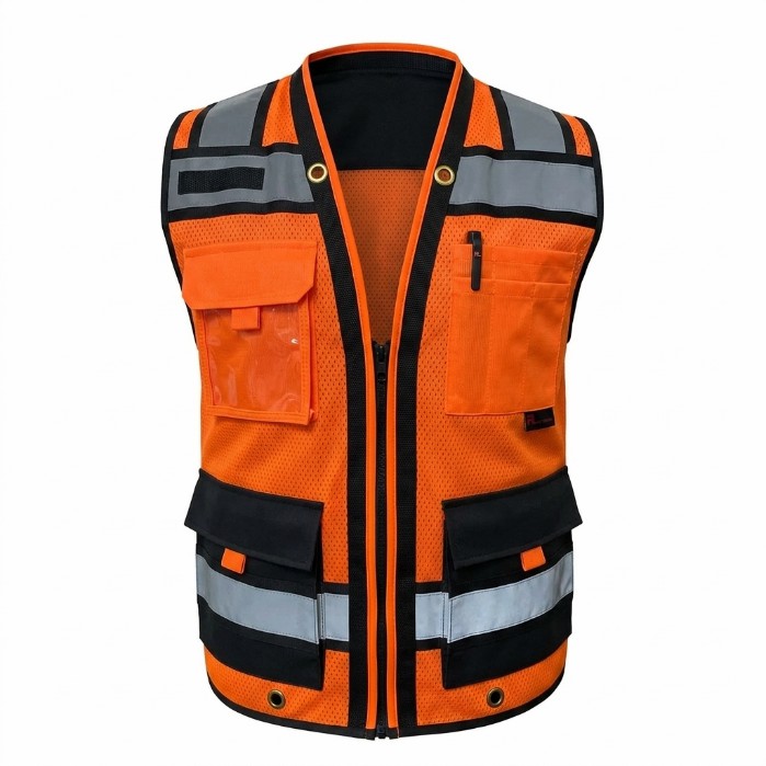 🛍️【Stock Up Deals】Superintendent Vest, High Visibility Reflective Safety, Mesh Safety Vest with Zipper and Multi pockets