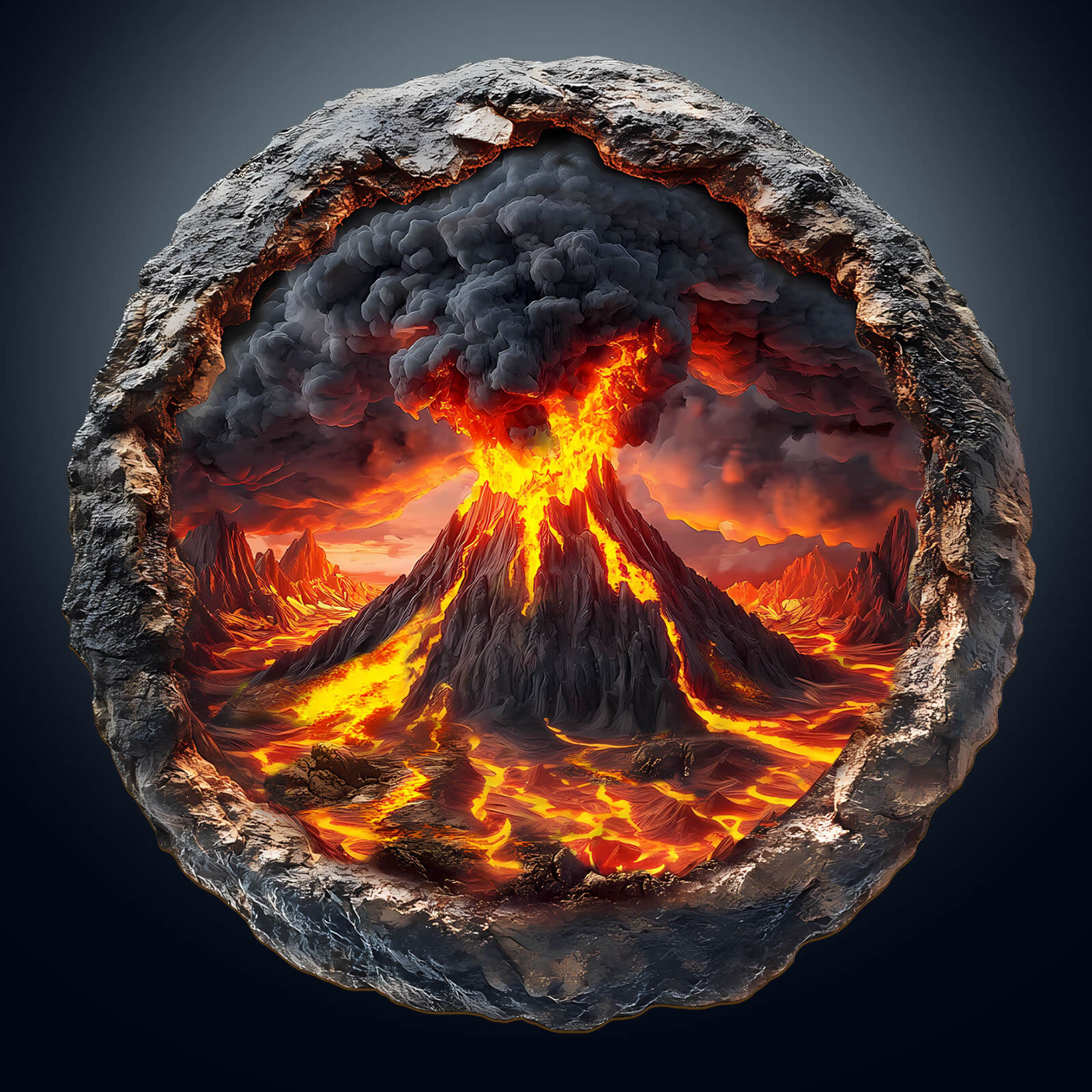 3D Volcanic Eruption Wooden Jigsaw Puzzle