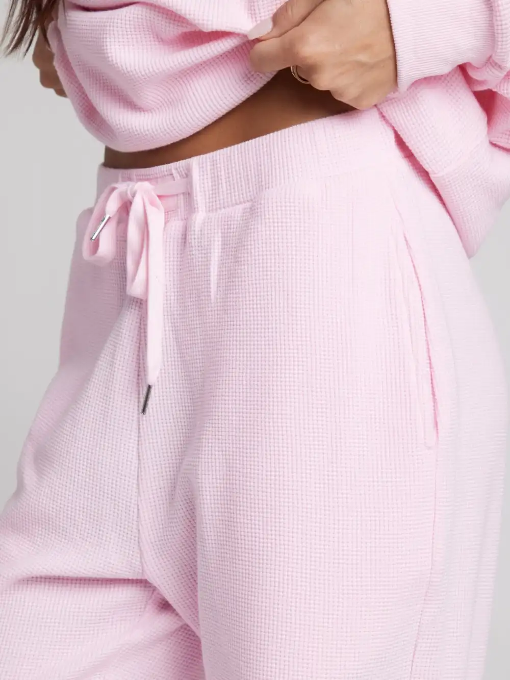 Waffle Lounge Long Sleeve Lounge Set