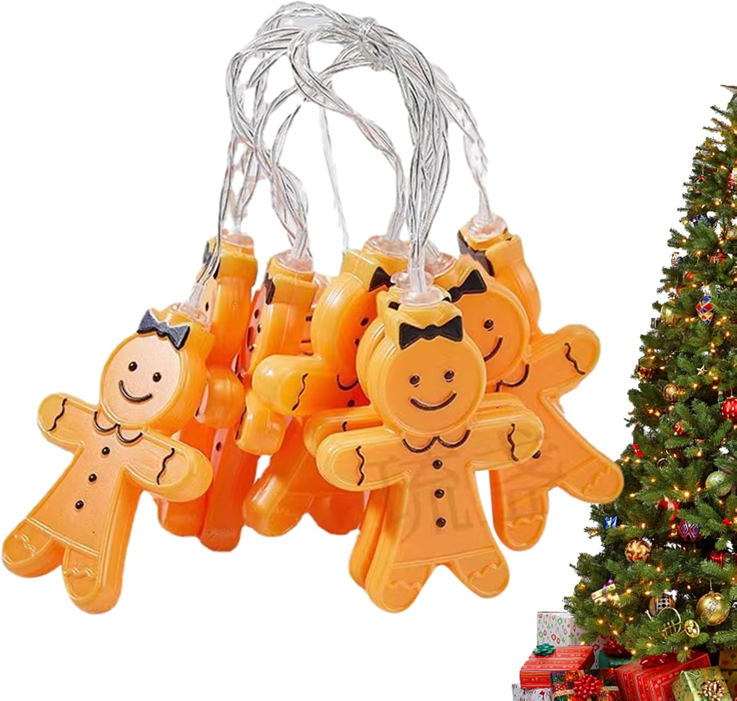 Gingerbread Man String Lights🌟Holiday Atmosphere Gifts🎁Christmas LED Lights