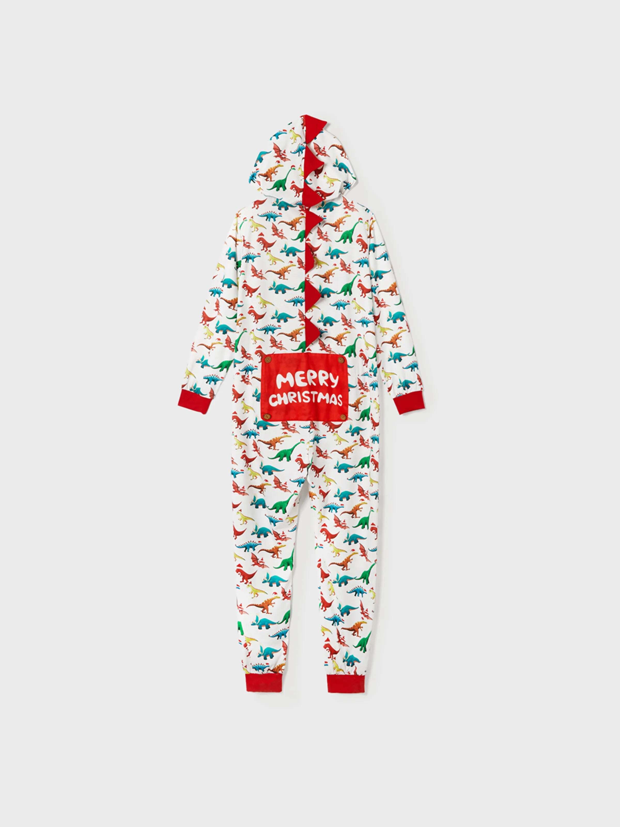Christmas Family Matching Pajamas with 3D Design Onesie PJS with Christmas Socks Multi-color