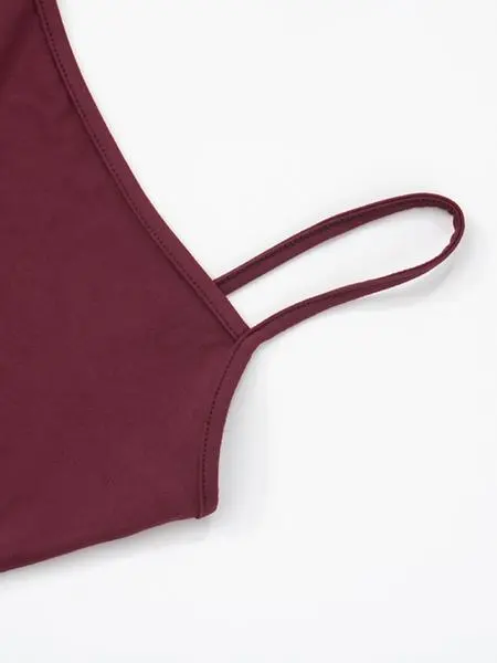 Two-Piece Set Women's Solid Color Cami Top & Pants