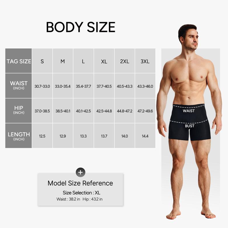 Mens 3D Butt Lift Enhancing Shapewear Boxer Briefs with Built-in One-Piece Fixed Hip Pad, Seamless Compression Underwear with High Elastic Waistband, 3D Contour Cut, Breathable Stretch Fabric for Tummy Control & Daily Support, Moisture-Wicking