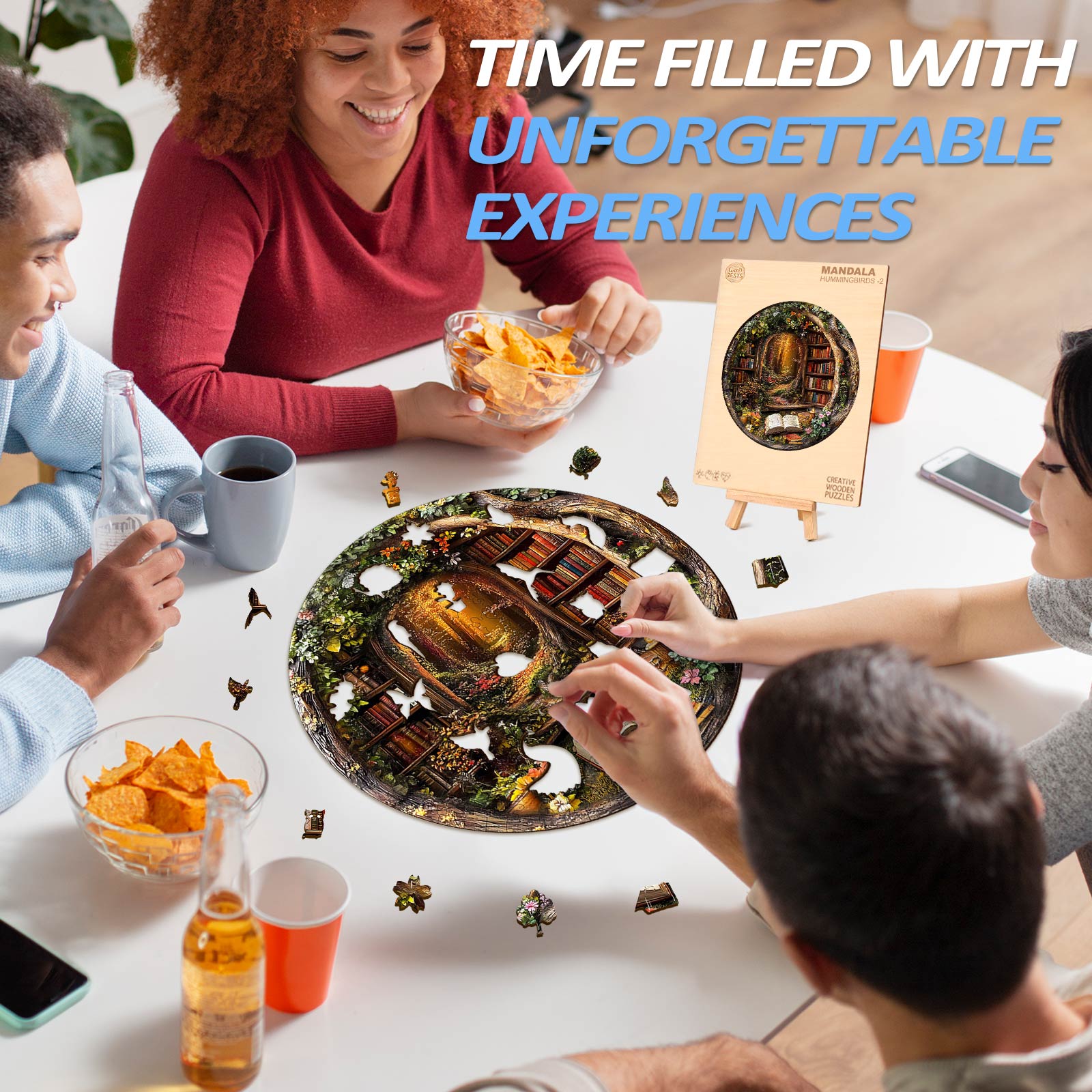 Tree House Library Wooden Jigsaw Puzzle