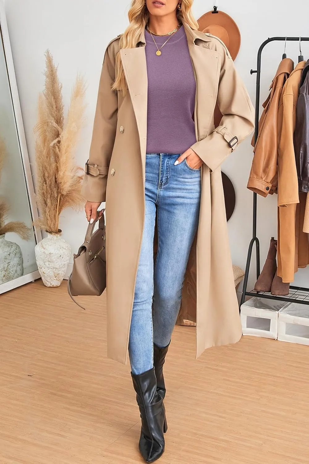 Women Fashion Wool Blend Sweater