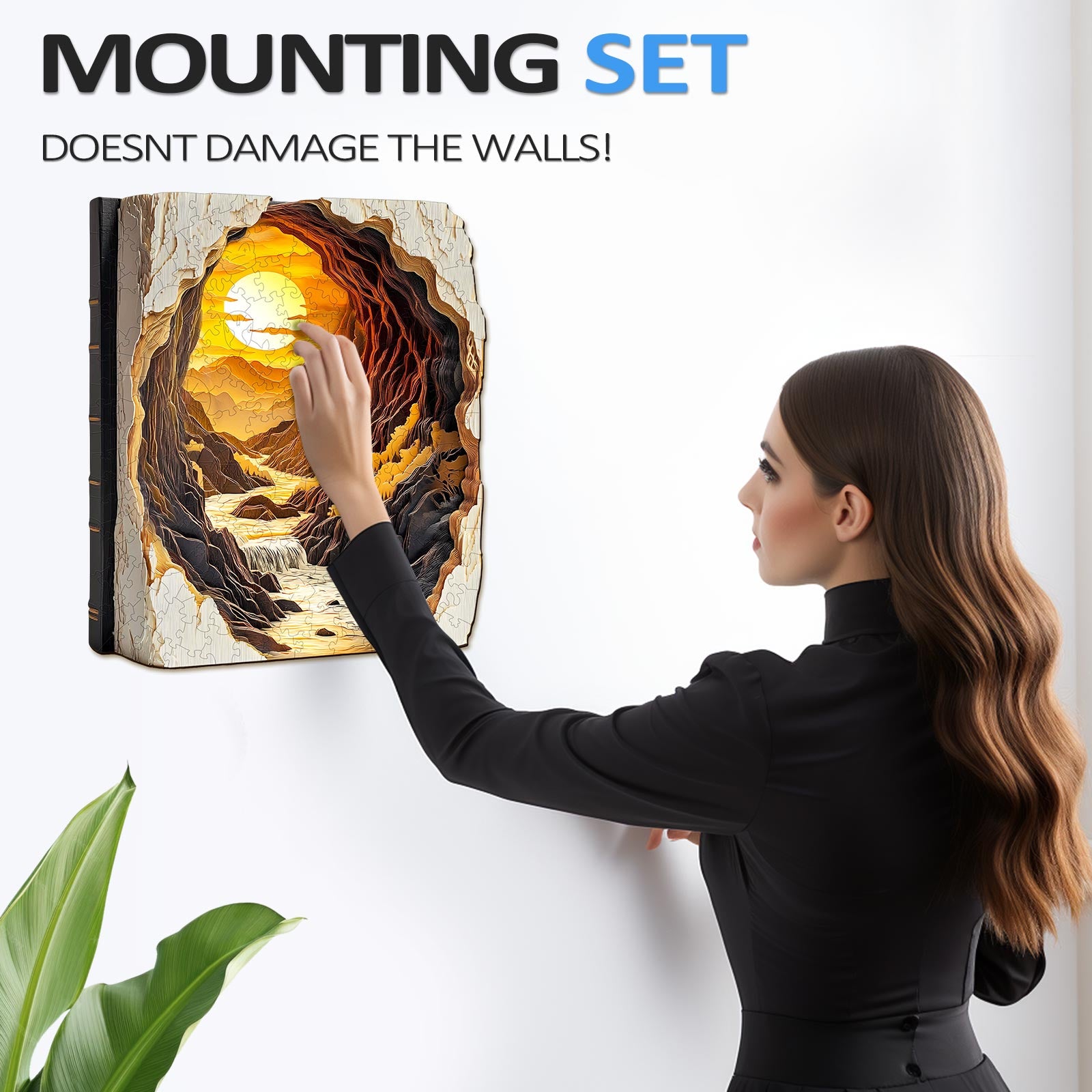 Sunset in a Book Wooden Jigsaw Puzzle