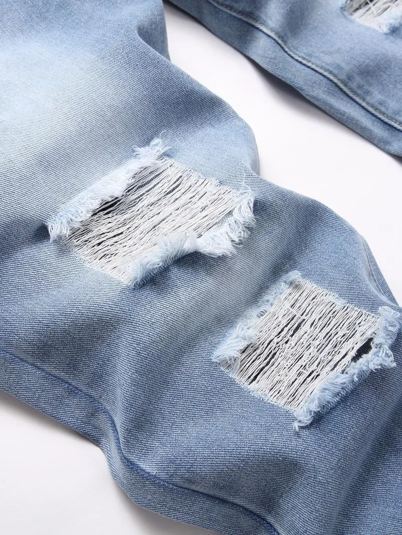 Men's slim-fit fashionable jeans