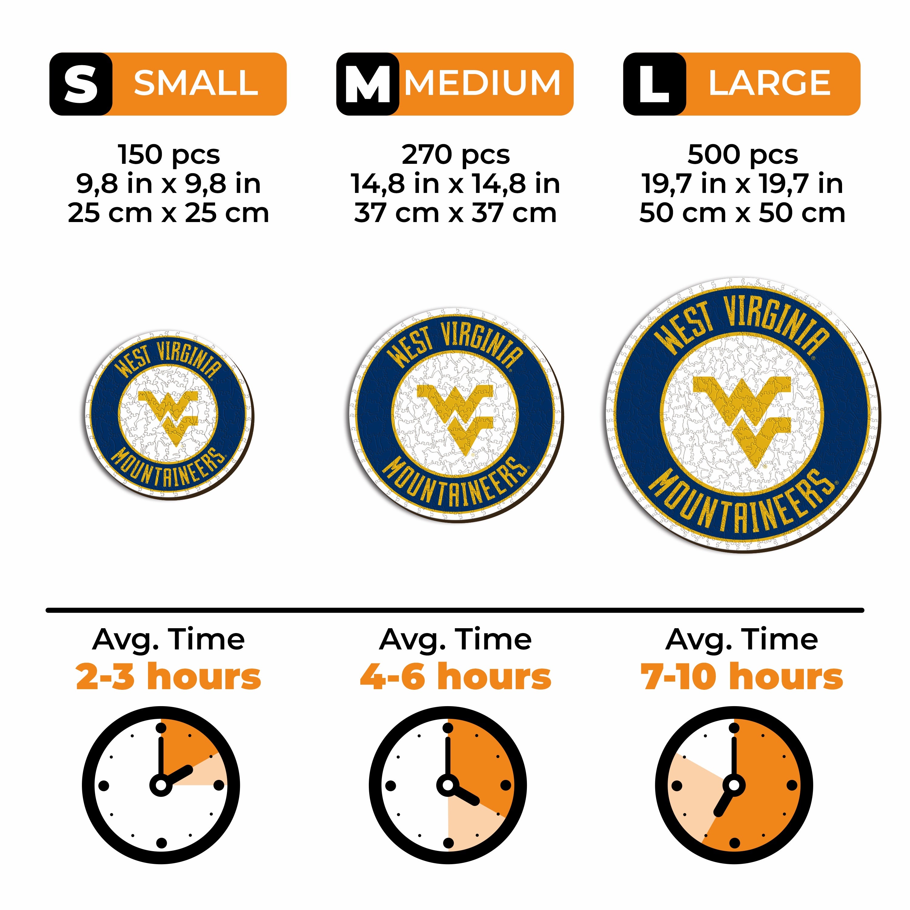 West Virginia University - Wooden Puzzle
