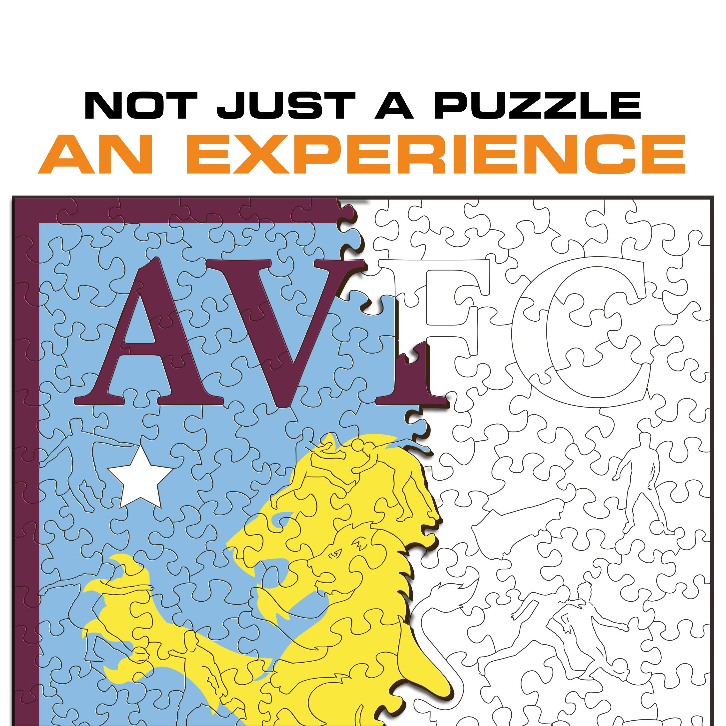 Aston Villa FC® Logo - Wooden Puzzle