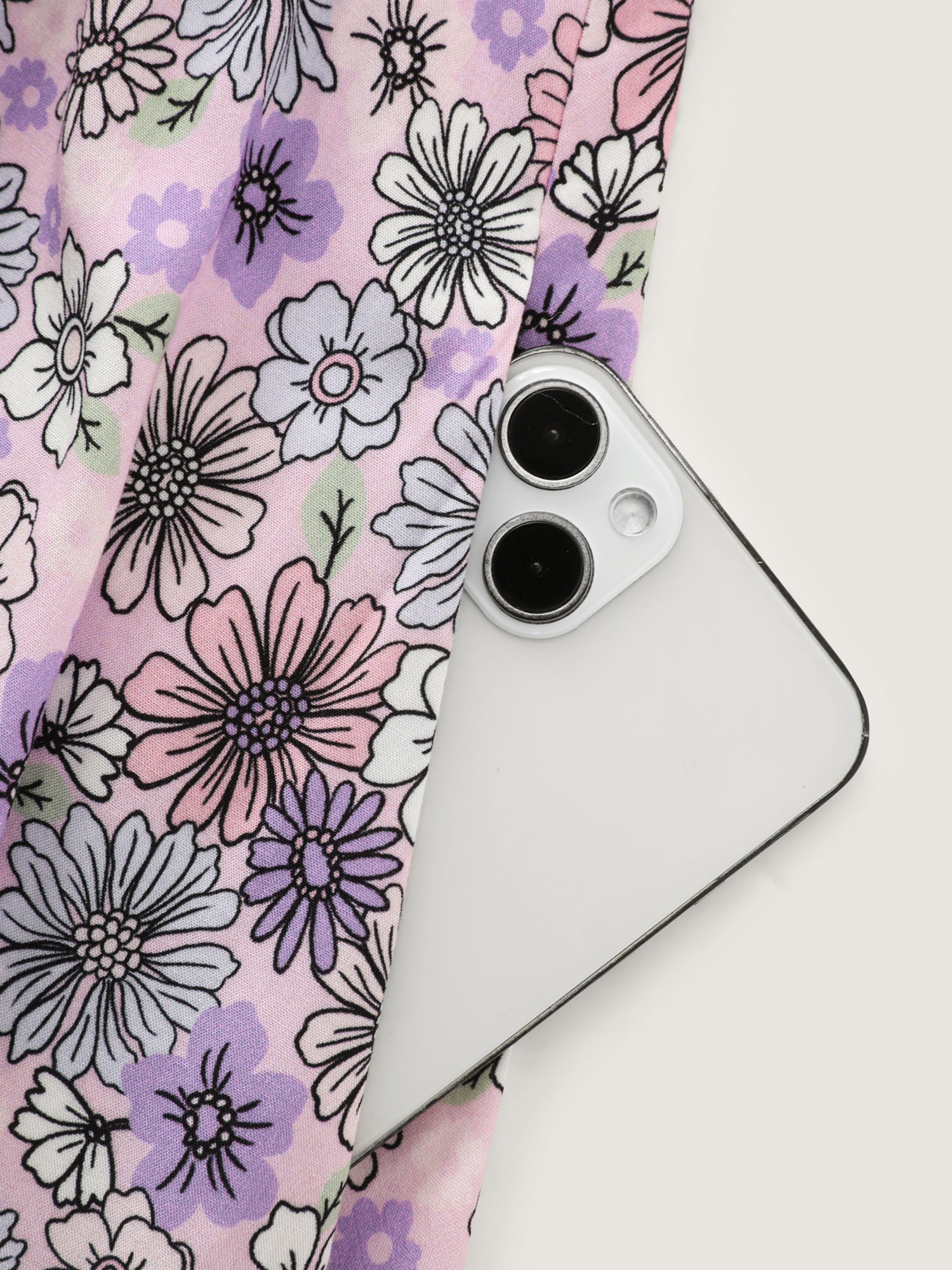 Supersoft Delicate Floral Lace Trim Mini Dress