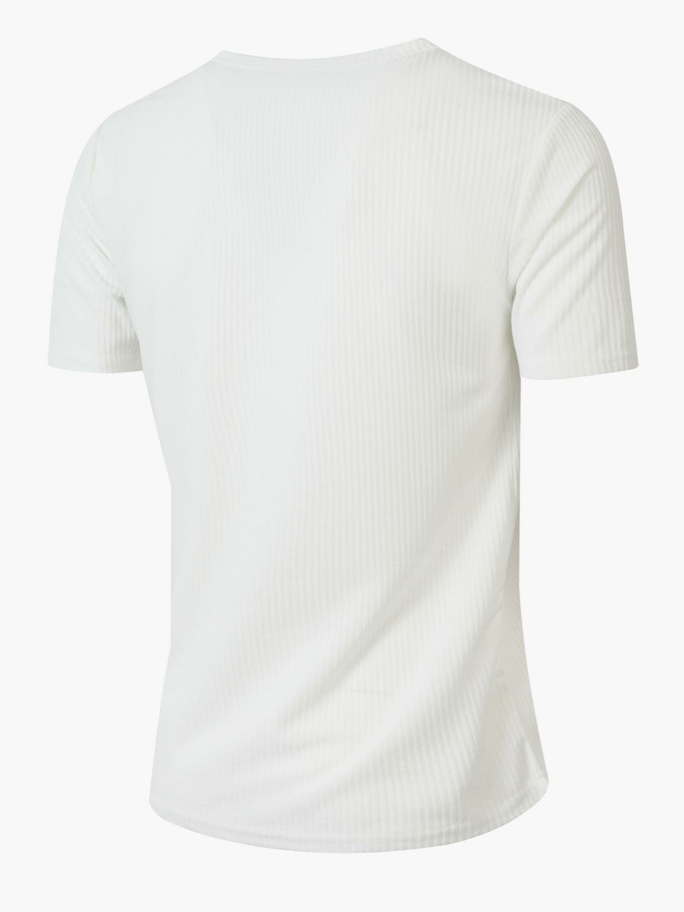 Essential Ribbed Henley 8-Pack Variety Bundle - Premium Athletic Fit