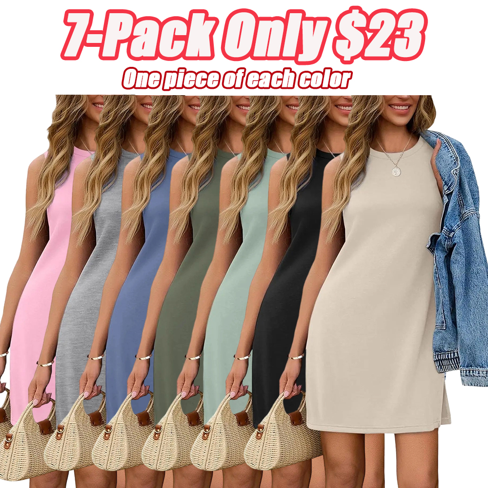 Dresses for Women 2026 Casual Summer Sundresses Sleeveless Tank Dress Fashion Outfits