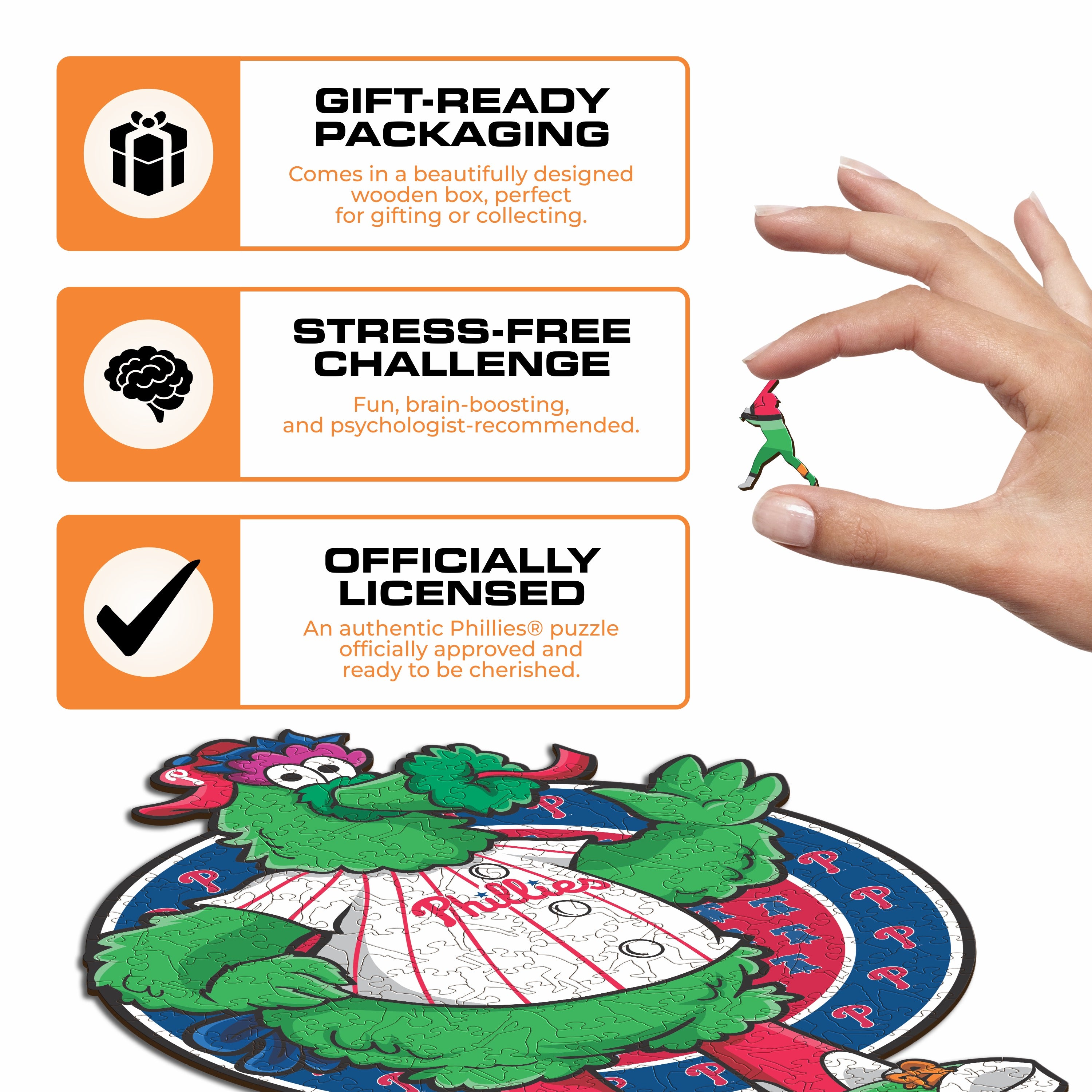 Philadelphia Phillies™ Mascot - Wooden Puzzle