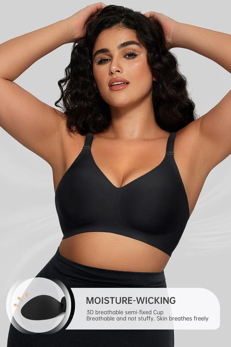 Women Comfortable Push Up Bras Wireless Seamless Full Coverage Bra