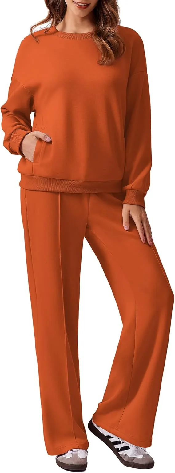 Comfortable Autumn Outfits 2-Piece Long Sleeve Sweatshirt