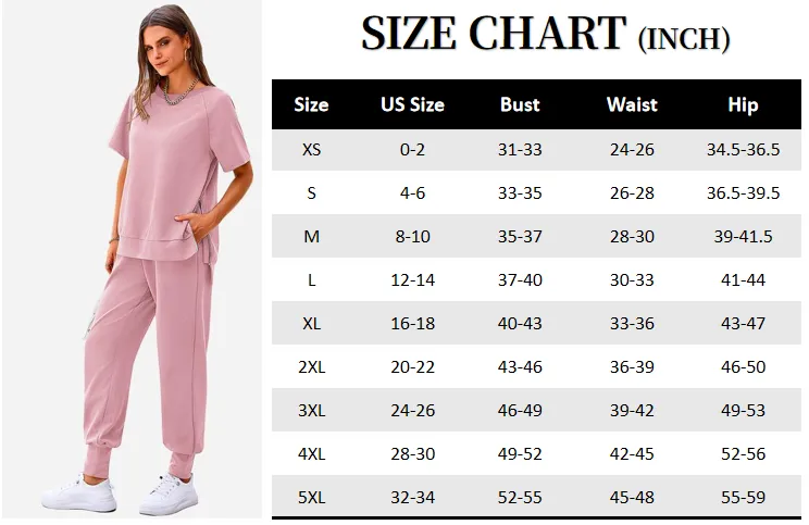 Women's 2-Piece Set Comfy Crew Neck Tracksuits