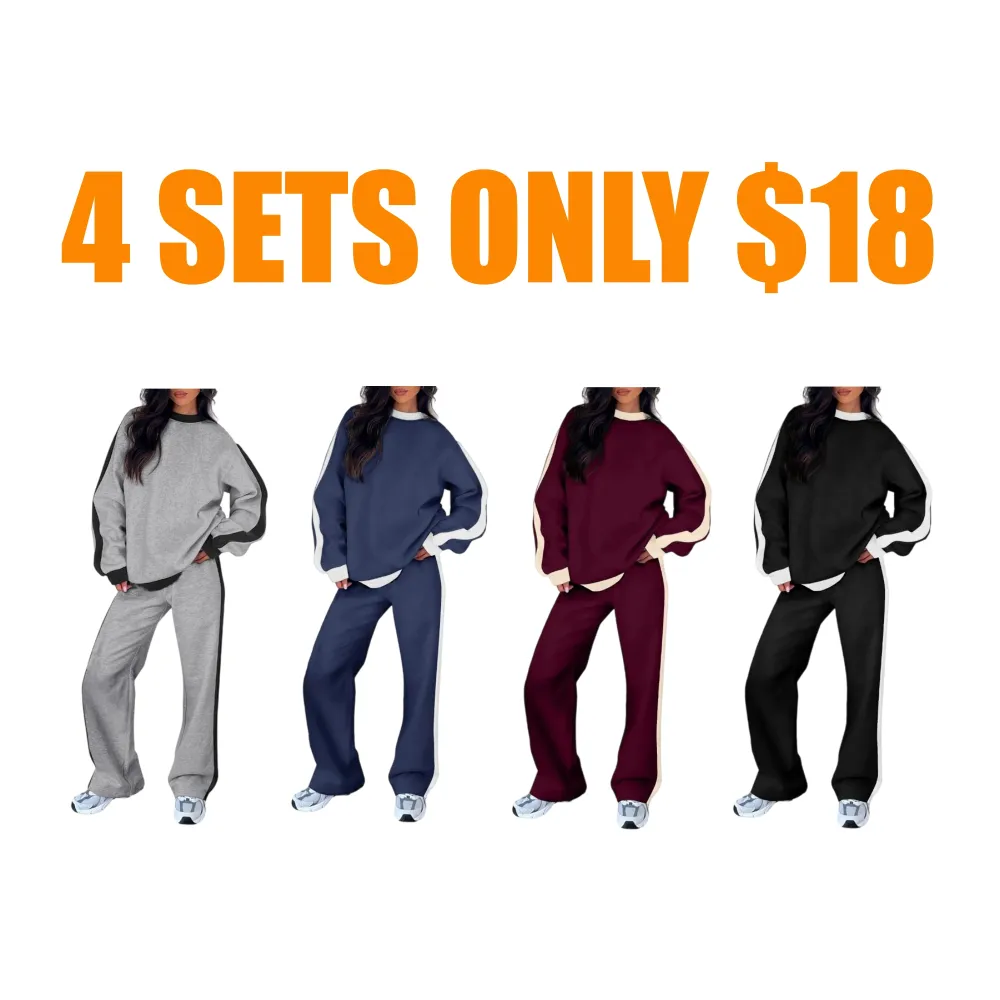 Women's 2 Piece Outfit Fleece Sweatsuit
