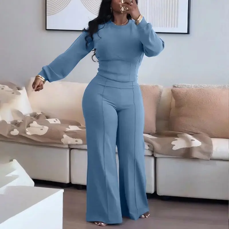 Women's Casual Seam Design Sweatpants Set