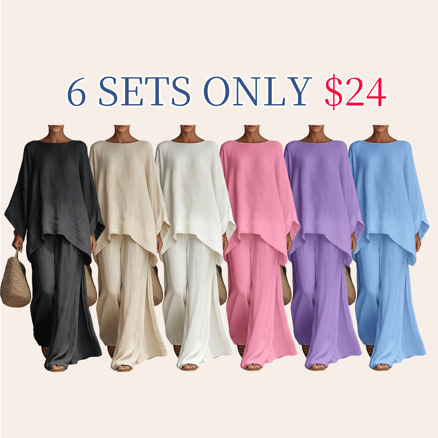 Boho Linen Two Piece Set