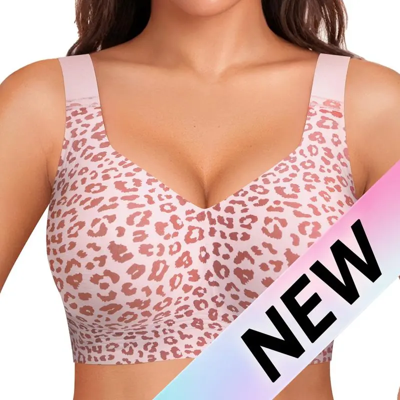 Women Wirefree Bras for Women Full Coverage No Underwire Everyday Bras Comfortable Wireless Padded Jelly Bras