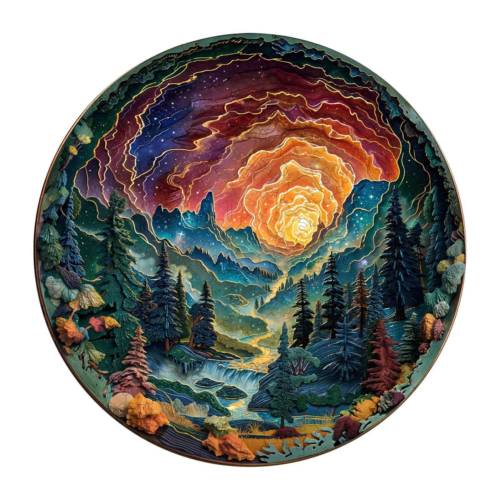 Cave Sky Wooden Jigsaw Puzzle