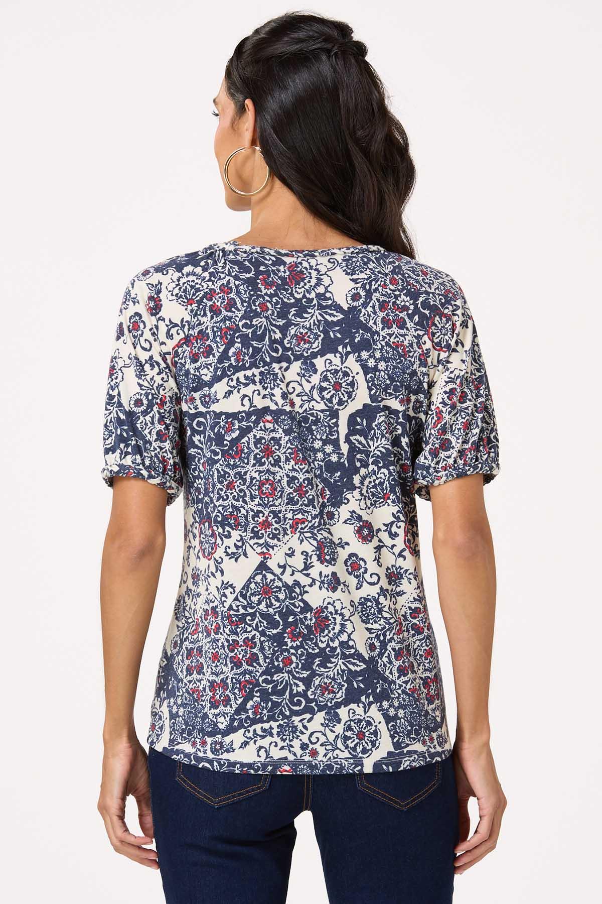 Braid Trim Patchwork Top