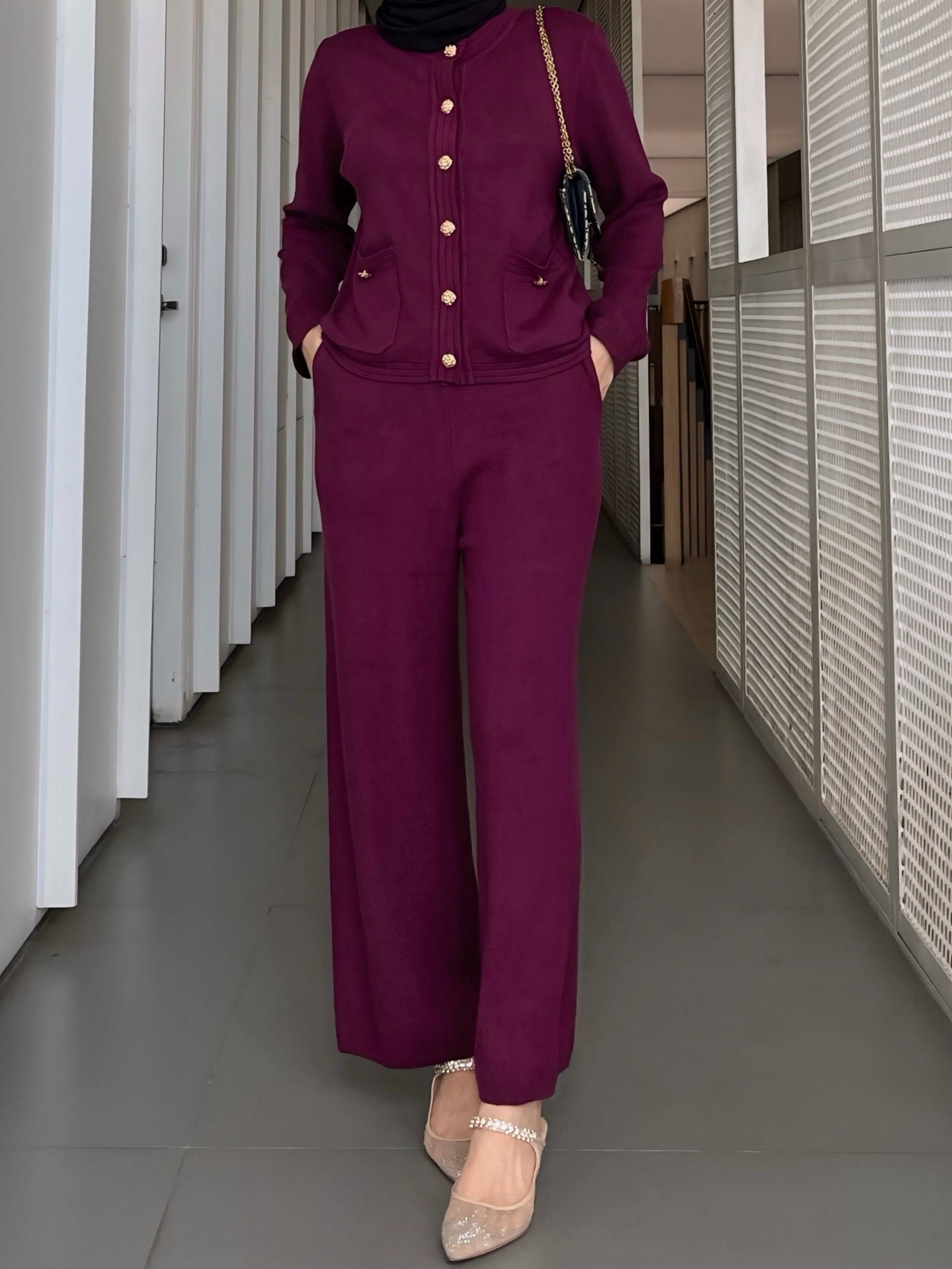 Chic Knit Co-ord Set – Elegance & Effortless Sophistication