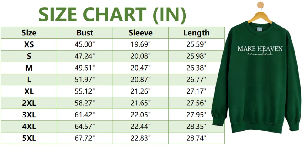 Make Heaven Crowded Embroidered Sweatshirt