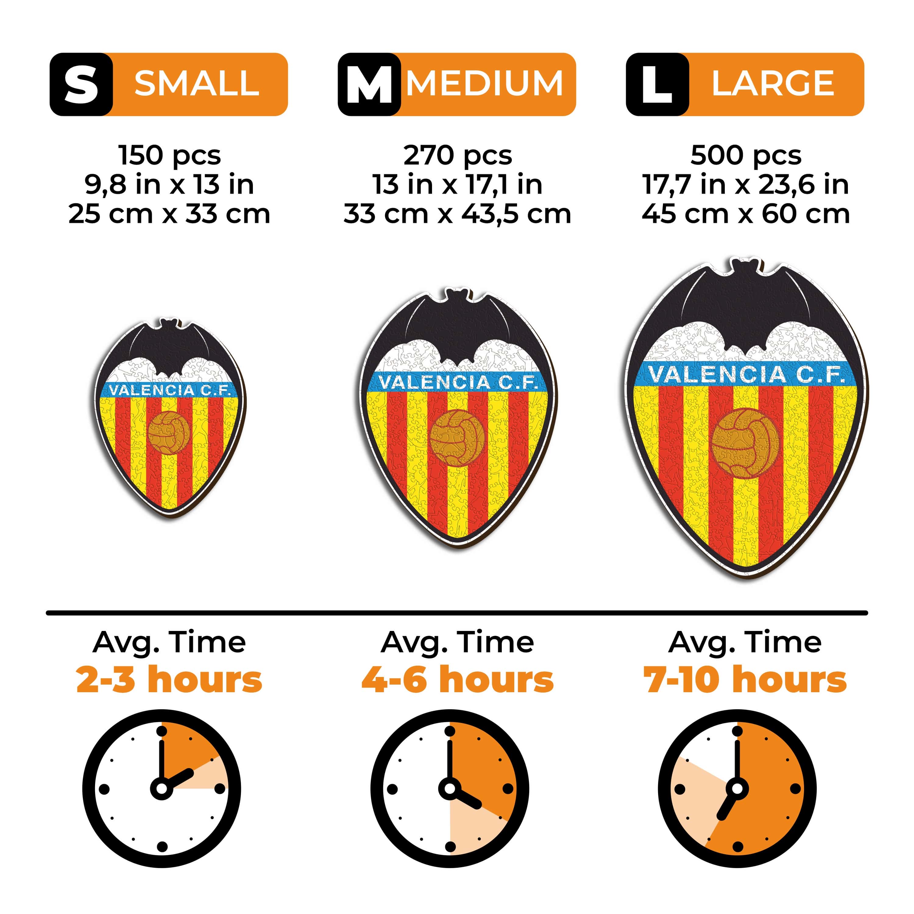 Valencia CF® Logo - Wooden Puzzle