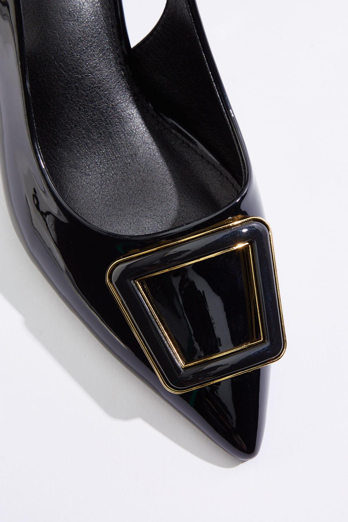 Patent Slingback Pumps