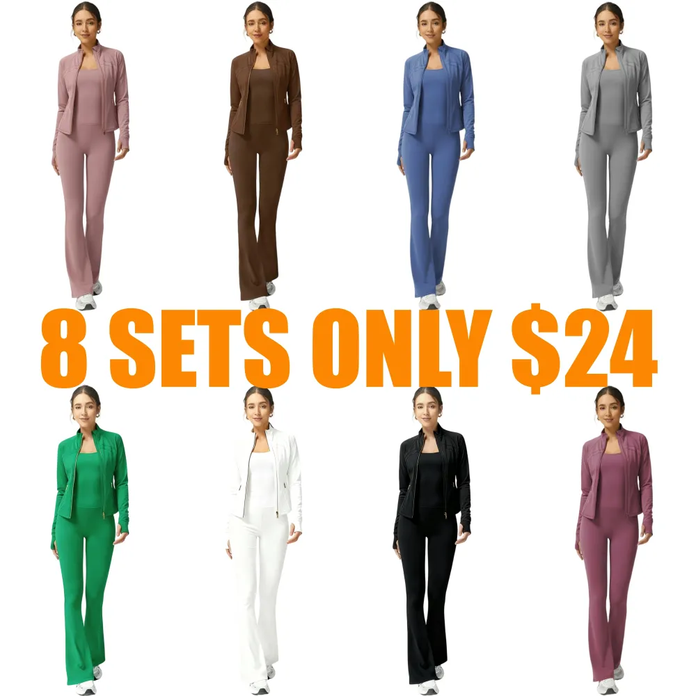 Stylish Yoga Set – Slim Fit Jacket & Jumpsuit