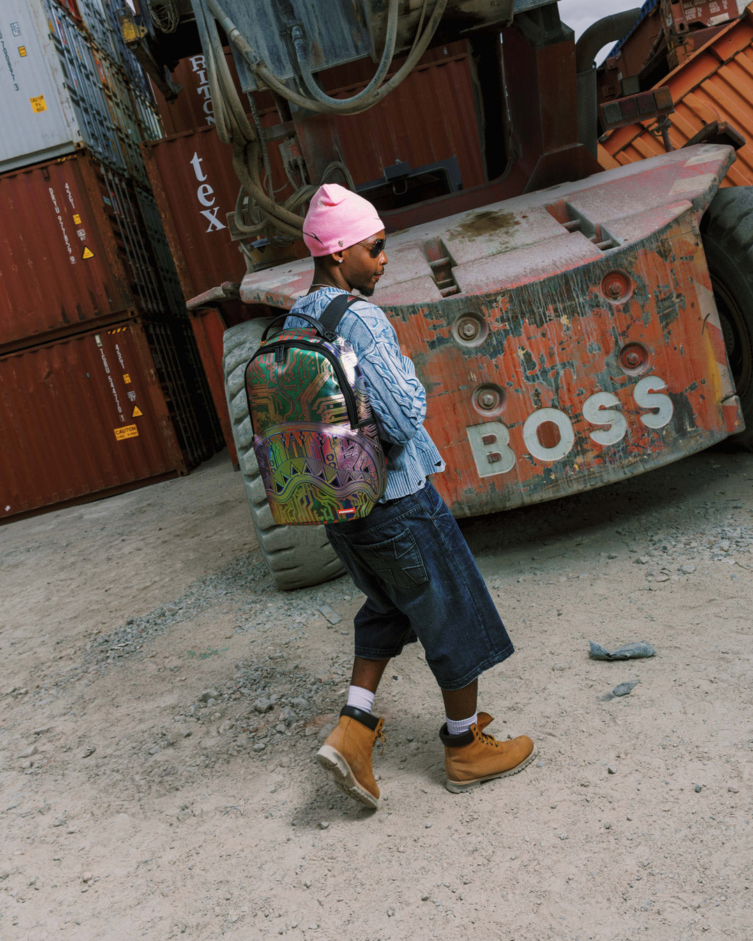 CIRCUIT BOARD MAGNETIC GRID BACKPACK