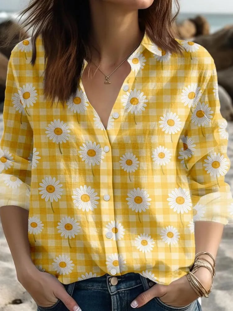 Women's Casual Floral Print Shirt